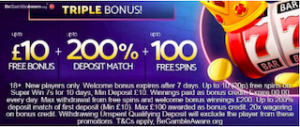 signup bonus, free spins, and deposit match casino